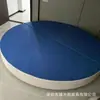 Cama redonda multifuncional de moda, moderna y elegante, con tapicería capitoné, cama de cuero, cama redonda doble grande para dormitorio principal en villa