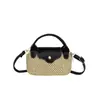 Bolso Bandolera de un Solo Hombro 2026 Verano Nuevo Colgante de Moda Retro Simple Patchwork Tejido Bolso Dumpling Bolso de Mujer