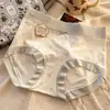 Pantaletas de Algodón Extendido para Mujer, de Cintura Media, Antibacterianas, Clase A, Pantaletas de Algodón Sin Costuras para Niñas