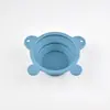 Tazón plegable de silicona para perros, taza de agua portátil, tazón portátil para mascotas, tazón de comida para perros para exteriores, tazón de comida para gatos, anticaída