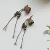 Venta al por mayor madera de durazno natural dosel de loto pequeño sándalo verde pulsera diy colgante ropa ropa colgante para teléfono móvil productos semiacabados