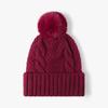 Gorro de Lana Tejido Jacquard para Otoño e Invierno, Versátil para Mujer, Transfronterizo, para Uso Exterior Casual, en el Trabajo y Diario