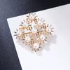 Lanhao nuevo estilo coreano elegante moda combinable broche geométrico de perlas accesorios broche unisex ramillete al por mayor