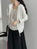 Por eso es Ligero y Clásico, Corte Tridimensional Casual Estilo Coreano, Chaqueta con Doble Cremallera para Protección Solar, Cárdigan Versátil para Mujer E7527