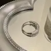 Anillo de lujo ligero, nicho, estrella de alta gama, perla y circonita cúbica para mujer, exquisito y moderno, anillo abierto ajustable