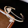 Pulseira de abertura redonda com zircônia europeia e americana, pulseira de luxo leve, sensação de alta qualidade, pulseira da moda, trabalho pesado, personalidade, joia de mão para mulheres, atacado