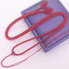Cabaça de pendurar de boutique, cor combinada feita à mão, cordão trançado de jade, pingente de presente, corrente para suéter DIY
