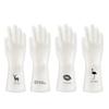 Guantes para Tareas Domésticas Blancos Lavandería Impermeables PVC Silicona Plástico Limpieza del Hogar Lavado Guantes Estampados