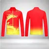 Conjunto de traje de rendimiento con cuello alto para hombres y mujeres, ropa deportiva para competición de gimnasia en equipo, transpirable, impermeable, de manga larga, chaqueta de doble capa