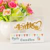 Velas de Letras de Cumpleaños Creativas en Inglés Nuevas Velas de Placa de Letras Creativas para Decoración de Pastel Coloridas de Dibujos Animados