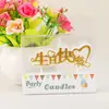 Velas de Cumpleaños Personalizadas de Letras Dibujos Animados Coloridas Decoración para Hornear Pasteles Creativa Marca de Letras Inglesas Velas para Fiesta