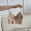 Transmisión en Vivo Popular Base de Maquillaje Líquida Percha para Ropa Interior Empaque Fabricante Venta Directa Chaleco sin Costuras para Mujer Sujetador Push-Up Cómodo
