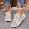 Sapatos Brancos de Renda e Tela para o Dia a Dia Tênis Versátil para Passeios Design Vazado Transparente Respirável Não Abafam