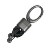 Llavero de cuerda trenzada para coche, de metal, para estudiantes y parejas, universal, con colgante.