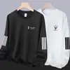Envío RápidoCamiseta de Manga Larga con Cuello Redondo, Holgada y Gruesa, para Otoño e Invierno, Talla Grande, Versátil