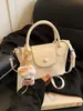 Bolsa Dumpling Estilo Coreano da Moda 2026 com Color-Blocking, Design Elegante e Simples, Bolsa de Ombro Texturizada para o Dia a Dia, Bolsa Transversal de Ombro Único