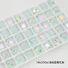 Dongzhou Diamante 10*10 Flor de Gelo Quadrado Grosso Nail Art Diamante Flash Gelo Quebrado Ponta de Gelo Diamante K9 Joia de Nail Art com Formato Especial Personalizado