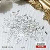 20 Tiras Largas Mini de Joyería para Uñas Planas Base Diamantes Tiras de Vidrio Blancas Brillantes Accesorios de Diamante para Uñas Venta al por Mayor