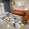 Nueva Alfombra de Piso Sala de Estar Dormitorio Lujo Ligero Alta Calidad Simple Cobertura Total Sofá Alfombra de Piso Grande Mesa de Café Limpiable Alfombra de Mesita de Noche