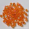 [Serie de colores semi-electroplateados brillantes] Cuentas de imitación de cristal de doble punta de 4 mm Diamante Checo bordado con cuentas de colores diy