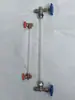 Tanque de Água Caldeira Tubo de Vidro Acrílico Medidor de Nível de Líquido Piscina Torneira de Observação Display Escala Transparente Simples