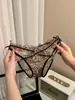 Chica con Estampado de Leopardo~ Nuevas Bragas Sexys de Encaje, Delgadas y Transparentes con Diseño Calado, Calzones Transpirables de Cintura Baja para Mujer
