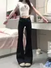 Design de comércio transfronteiriço super bonito calça jeans justa feminina calça elástica sensação retrô calça comprida com botão nova cintura alta