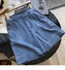Pantalones Vaqueros de Tencel para Mujer de Talla Grande con Figura de Pera, Otoño Delgados Sueltos Adelgazantes de Cintura Alta Rectos de Pierna Ancha hasta la Rodilla