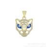 En stock de fábrica accesorios de joyería de cobre microincrustados accesorios estilo animal colgante cabeza de leopardo accesorios colgantes cabeza de leopardo accesorios de gota de aceite