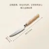 Cuchillo para filete de acero inoxidable 304 con mango de bambú, remachado de forma segura, adecuado para barbacoas caseras, antideslizante, fácil de agarrar y duradero