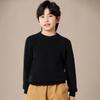 Suéter de terciopelo Andy para niños, para hombre y mujer, de otoño e invierno, de punto, estilo occidental, con cuello redondo y manga larga simple de color sólido