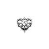 Pendientes de aleación de titanio F136, piercing de cartílago en espiral corazón espinoso, piercing de nariz, piercing de labio, joyería para piercing corporal de titanio G23