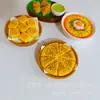 Pegatinas creativas para refrigerador gourmet, pegatinas magnéticas para refrigerador de comida de moda, pasteles, arroz glutinoso, albóndigas de carne, pegatinas de decoración para el hogar, venta al por mayor