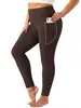 Pantalones de Yoga de Talla Grande Transfronterizos para Mujer Fitness Cintura Alta Abdominal Levantamiento de Cadera Europeos y Americanos de Alta Elasticidad Deportivos Ajustados Talla Grande Pantalones de Yoga