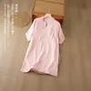 Falda Bordada Artística de Algodón y Lino Vintage para Mujer, Falda de Corte A Bordada Holgada Estilizadora Estilo Chino con Dobladillo Ancho