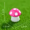 Micro-Paisaje de Musgo Lindo Hongo de Seis Puntas de Tamaño Mediano Adornos Decoraciones de Jardinería DIY Adornos Pequeños de Escritorio