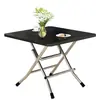 Mesa de comedor - 80% de descuento Mesa apilable, mesa portátil para puesto exterior, mesa cuadrada, mesa de comedor, mesa de comedor simple, escritorio de estudiante para escribir para uso doméstico