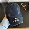 Gorra de Béisbol Retro Bordada con Letras Estilo Americano Original para Mujer, Versión Coreana, Gorra Suave que Afina el Rostro, Sombrero para Cabeza Grande, Moderno
