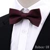 Nueva Corbata de Anacardo para Hombre Accesorios de Traje de Boda de Alta Gama Moda Pajarita Negra Roja de Doble Capa