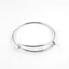 Estilo Europeu e Americano Mais Vendido Aço Inoxidável Empurrar-Puxar Ajustável DIY Pulseira Bracelete Pulseira de Pulso