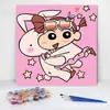Venta al por mayor de fábrica pintura al óleo digital pintura decorativa lindo personaje de dibujos animados pintura para colorear a mano DIY pintura hecha a mano para niños pintura simple