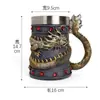Suministro de Comercio Exterior Abastecimiento Transfronterizo Vikingo Creativo Oráculo Taza de Cerveza Taza Grande de Agua Taza de Acero Inoxidable