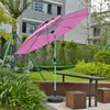 Palo de sombrilla azul lago cabeza giratoria sombrilla exterior sombrilla de patio protector solar sombrilla impermeable sombrilla de poste central sombrilla solar sombrilla comercial exterior sombrilla de playa