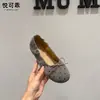 Sapatilhas estilo ballet de bico fino para mulheres, nova coleção outono/verão 2026, perfeitas com vestidos, sapatos Mary Jane, sapatos de festa e mocassins