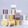 Hilos de oro y plata en carretes pequeños Accesorios de joyería semiacabados para pulseras y collares Hilo para abalorios trenzado multihilo