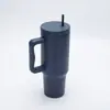 Taza de Hielo de Acero Inoxidable 304 de Tercera Generación para Comercio Exterior, 40 oz, con Asa, Gran Capacidad, Taza para Coche con Popote, Taza Térmica