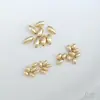 Contas Formato Arroz Banhadas a Ouro 14K que Preservam a Cor, Padrão Melão, Contas Milho, Contas Oliva, Contas Soltas Artesanais, Acessórios para Joias de Pulseira de Fio DIY