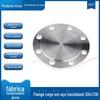Fornecimento direto de fábrica 304 flange de aço inoxidável placa cega de grande diâmetro placa de bloqueio padrão 316L tampa de flange Departamento Químico média frequência