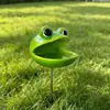 Estação de Água Criativa para Insetos Tigela de Bebida para Pequenos Animais em Resina Decoração de Paisagismo para Jardim Pátio Pousada com Haste de Inserção