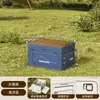 Caja de Almacenamiento para Camping al Aire Libre Puerta Lateral Extra Grande Camping Cubierta de Madera Caja Plegable Caja Organizadora de Almacenamiento para Maletero de Coche